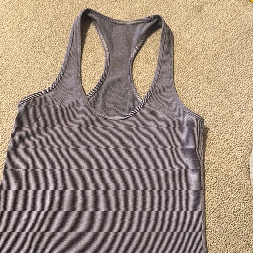 Navy or black stripped tank